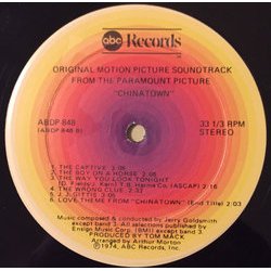 Chinatown Soundtrack (Jerry Goldsmith) - cd-inlay