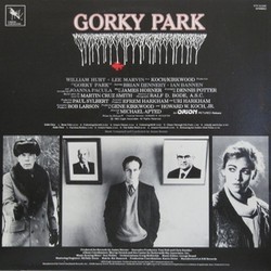 Gorky Park Soundtrack (James Horner) - CD Back cover
