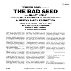 The Bad Seed Soundtrack (Alex North) - CD Back cover