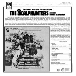 The Scalphunters Soundtrack (Elmer Bernstein) - CD Back cover