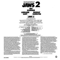 Jaws 2 Soundtrack (John Williams) - CD Back cover