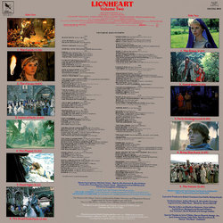 Lionheart volume 2 Soundtrack (Jerry Goldsmith) - CD Back cover
