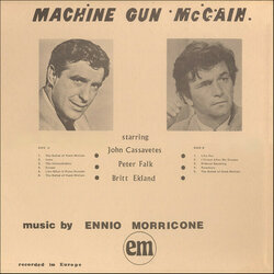 Machine Gun McCain Soundtrack (Ennio Morricone) - CD Back cover