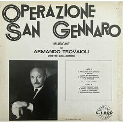 Operazione San Gennaro Soundtrack (Armando Trovajoli) - CD Trasero