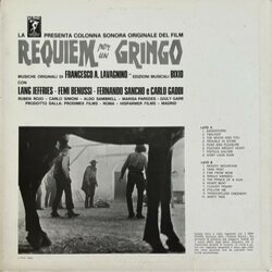 Requiem per un Gringo Soundtrack (Angelo Francesco Lavagnino) - CD Back cover
