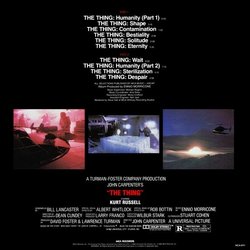 The Thing Soundtrack (Ennio Morricone) - CD Back cover