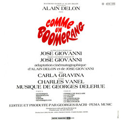 Comme un Boomerang Soundtrack (Georges Delerue) - CD Back cover