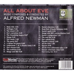 All About Eve Soundtrack (Alfred Newman) - CD cover