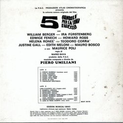 5 Bambole per la Luna d'Agosto Soundtrack (Piero Umiliani) - CD Back cover
