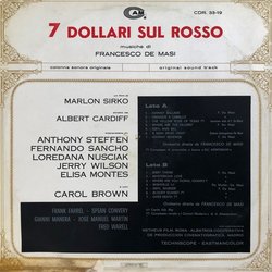 7 Dollari sul Rosso Soundtrack (Francesco De Masi) - CD Back cover