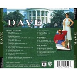 Dave Soundtrack (James Newton Howard) - CD Achterzijde