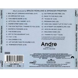 Andre Soundtrack (Bruce Rowland) - CD Back cover