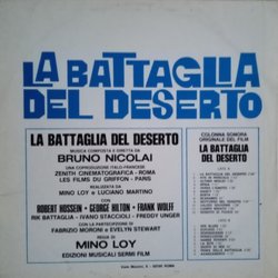 La Battaglia del Deserto Soundtrack (Bruno Nicolai) - CD Back cover