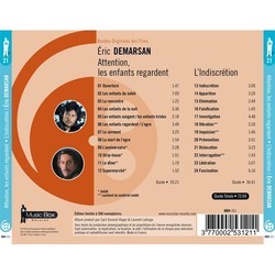 Attention, les Enfants Regardent / L'Indiscretion Soundtrack (Eric Demarsan) - CD Back cover