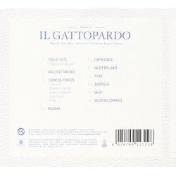 Il Gattopardo Soundtrack (Nino Rota) - CD Achterzijde