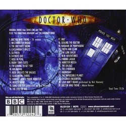 Doctor Who Soundtrack (Murray Gold) - CD Back cover