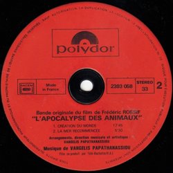 L'Apocalypse des Animaux Soundtrack ( Vangelis) - cd-inlay