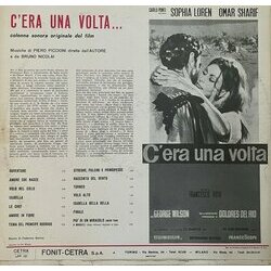 C'era una Volta Soundtrack (Piero Piccioni) - CD Back cover