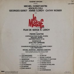 Le Mataf Soundtrack (Stelvio Cipriani) - CD Back cover