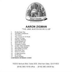 The Jane Austen Book Club Soundtrack (Aaron Zigman) - cd-inlay