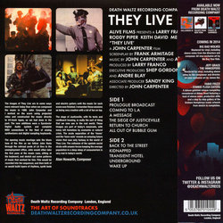 They Live Soundtrack (John Carpenter, Alan Howarth) - CD Back cover
