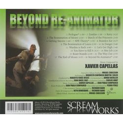 Beyond Re-Animator Soundtrack (Various Artists, Xavier Capellas) - CD Back cover