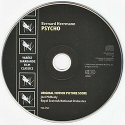 Psycho Bande Originale (Bernard Herrmann) - cd-inlay