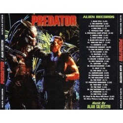 Predator Soundtrack (Alan Silvestri) - CD Back cover