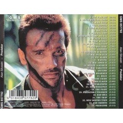 Predator Soundtrack (Alan Silvestri) - CD Back cover