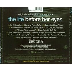 Life Before Her Eyes Soundtrack (James Horner) - CD Back cover