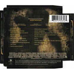 Indiana Jones and the Kingdom of the Crystal Skull Soundtrack (John Williams) - CD Trasero