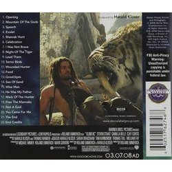 10,000 B.C. Soundtrack (Harald Kloser, Thomas Wander) - CD Back cover