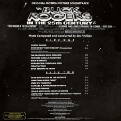 Buck Rogers in the 25th Century Soundtrack (Stu Phillips) - CD Back cover