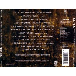 Se7en Soundtrack (Various Artists, Howard Shore) - CD Back cover