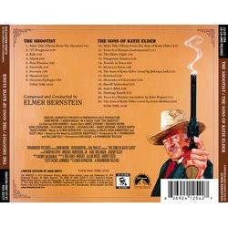 The Shootist /The Sons of Katie Elder Soundtrack (Elmer Bernstein) - CD Back cover