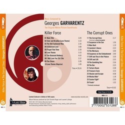 Killer Force / The Corrupt Ones Soundtrack (Georges Garvarentz) - CD Back cover