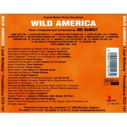 Wild America Soundtrack (Joel McNeely) - CD Back cover