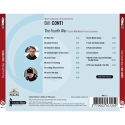 The Fourth War Soundtrack (Bill Conti) - CD Back cover