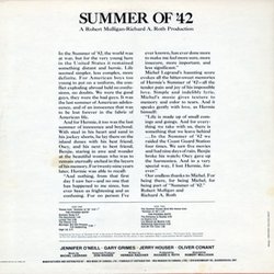 Summer of '42 / Picasso Summer Soundtrack (Michel Legrand) - CD Back cover