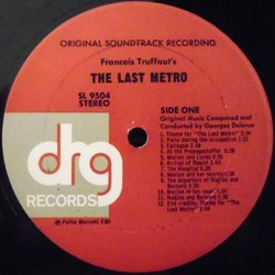 The Last Metro Soundtrack (Georges Delerue) - cd-inlay