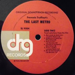 The Last Metro Soundtrack (Georges Delerue) - cd-inlay