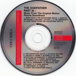 The Godfather: Part III Bande Originale (Carmine Coppola, Nino Rota) - cd-inlay