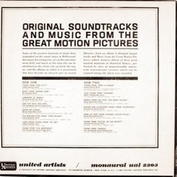 Original Soundtracks and Music from the Great Motion Pictures Soundtrack (Various Artists) - CD Back cover