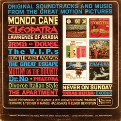 Original Soundtracks and Music from the Great Motion Pictures Bande Originale (Various Artists) - Pochettes de CD