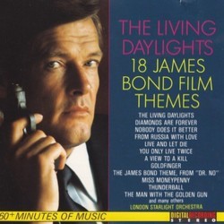 The Living Daylights - 18 James Bond Themes Soundtrack (John Barry, Bill Conti, Marvin Hamlisch, George Martin, Monty Norman) - CD cover