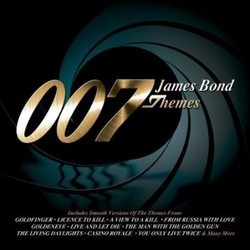 007 James Bond Themes Soundtrack (Burt Bacharach, John Barry, Bill Conti, Michael Kamen, Michel Legrand, George Martin, Monty Norman, Eric Serra) - CD cover