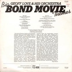Big Bond Movie Themes Soundtrack (Burt Bacharach, John Barry, Paul McCartney, Monty Norman) - CD Back cover