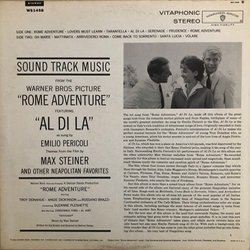 Rome Adventure Soundtrack (Max Steiner) - CD Back cover