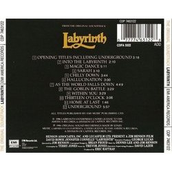 Labyrinth Soundtrack (David Bowie, Trevor Jones) - CD Trasero
