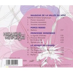 Hisaishi Meets Miyazaki Films Soundtrack (Various Artists, Joe Hisaishi) - CD Back cover